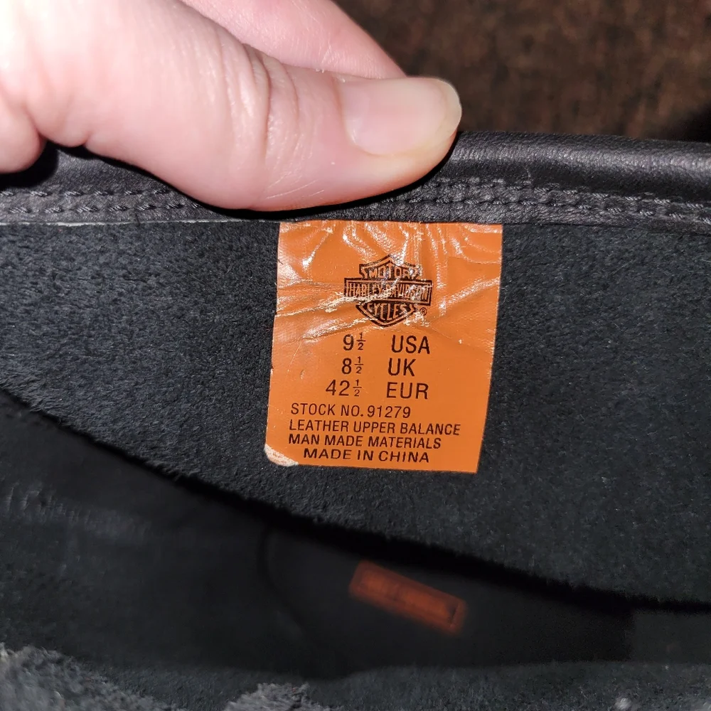 Harley-Davidson Black Leather Engineer Boots
